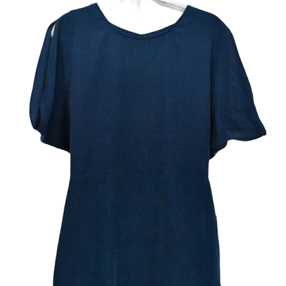 Women's BCBG Blue Backless Silky Dress 10